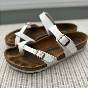 Birkenstock Mayari Birko-Flor in White Size 39